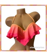 Victoria&#39;s Secret Pink Flounce Ombre Push Up Bikini Bathing Suit Top - S... - £27.45 GBP
