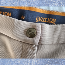 Ovation Tan Knee Patch Breeches Size 28R Pre-Owned image 1