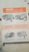 Vintage Wood&#39;s 42&quot; &amp; 60&quot; Rotary Mowers Flyer - $7.83