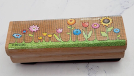 Mary Engelbreit Spring Flowers Border Wood Mounted Rubber Stamp - $5.93