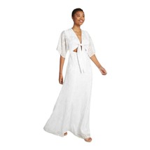 HUTCH White Maxi Dress Cutout Size 8 New - £68.98 GBP
