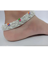 Kundan Indian Jewelry Set Anklet Payal Pajib Payjeb Jewellery Traditiona... - £17.63 GBP