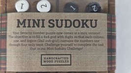 Games. Mini Sudoku Game. Wood Puzzle. - £7.74 GBP
