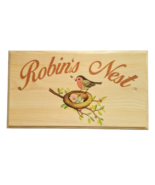 Robins Nest Sign, Personalised Robin Garden Sign, Robin House Plaque, Ro... - £10.87 GBP