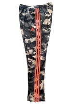 Adidas Camo Track Pants Mens M Gray Orange 3-Stripe Zip Ankle Joggers NWOT New image 6