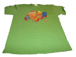 Pluto Children&#39;s Table of planets green T-Shirt Size XL - £10.13 GBP