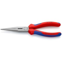 KNIPEX Tools - Long Nose Pliers With Cutter, Multi-Component (2612200), ... - $62.99