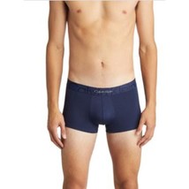 Men Microfiber Embossed Icon blue low rise Calvin Klein trunks underwear... - $19.79