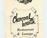 Charcoal Hearth Restaurant &amp; Lounge Room Service Menu Holiday Inn 1970&#39;s - £11.07 GBP