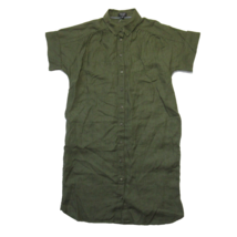 NWT J.Crew Relaxed-fit Short-sleeve Olive Baird McNutt Irish Linen Shirtdress XS - £60.63 GBP