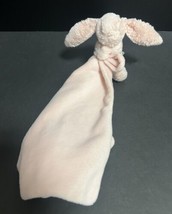 Jellycat Bashful Tulip Bunny Lovey Soother Security Blanket Lovey Pink Retired - $32.71