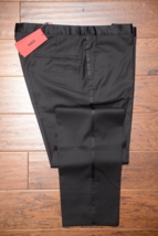 Hugo Boss $248 Men&#39;s HetonS 100% Wool Regular Fit Black Dress Pants EU 5... - £60.22 GBP