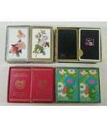 Vintage Playing Cards Double Deck Lot of 4 Decks SEE DESCRIPTION FOR DEC... - $37.39