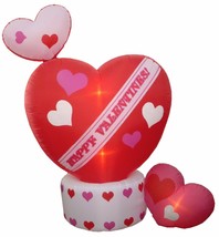 Valentines Day Inflatable Animated Rotating Top Heart Party Yard Lawn Decoration - £111.88 GBP