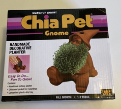 Chia Pet Gnome with Seed Pack, Decorative Pottery Planter, Easy to Do and Fun to - £19.17 GBP