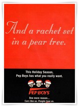 Pep Boys Rachet Set in a Pear Tree Holiday Vintage 2000 Full Page Magazi... - £7.66 GBP