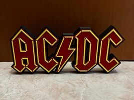 AC/DC Light Sign 3D Logo LED Lamp Rock Band Music Decor Man Cave - $14.69