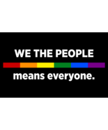 We The People Means Everyone Rainbow Pride LGBTQ Flag 3X5 FT - €19,30 EUR