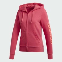 Adidas Womens Essentials Linear Zip Up Hoodie GD2967 Hot Pink  Size XLarge - £34.87 GBP