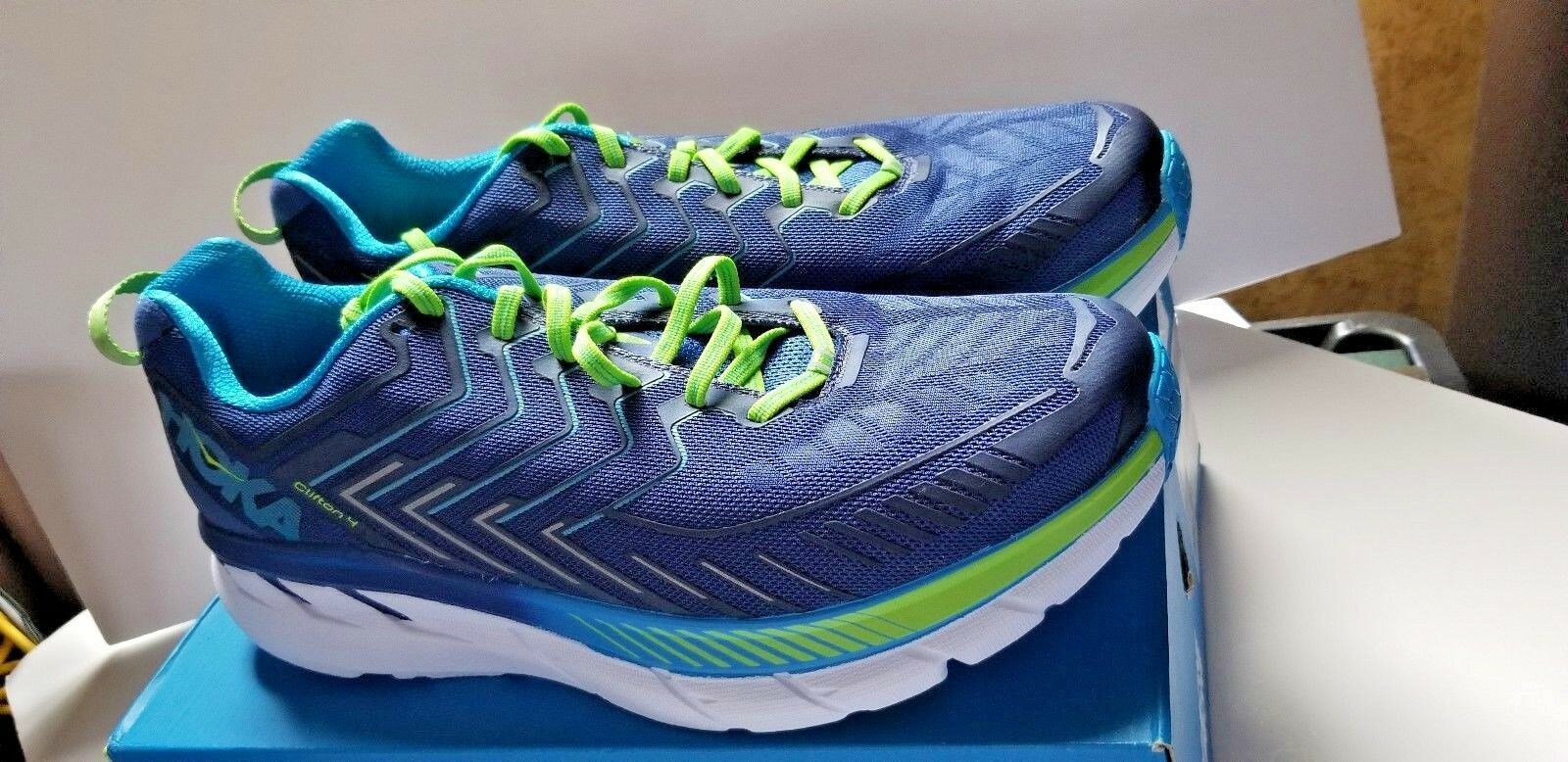 Authenticity Guarantee

Hoka One Clifton 4 Running Shoes Size 12&quot; M  NIB - $145.00