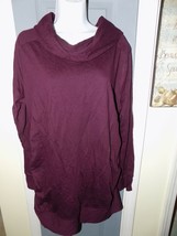 Liz Lange Burgundy Leisure Sweatshirt Sweater Size Large Women&#39;s NEW - £22.17 GBP