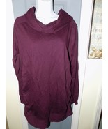 Liz Lange Burgundy Leisure Sweatshirt Sweater Size Large Women&#39;s NEW - €30,02 EUR