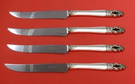 Sovereign Hispana by Gorham Sterling Steak Knife Set 4pc Texas Sized Custom - £256.21 GBP