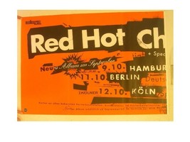 Red Hot Chili Peppers Poster German Tour Poster 2 The - $89.99