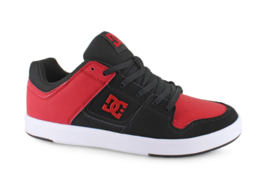 DC CURE LOW LACE-UP SKATEBOARD LEATHER SNEAKER MEN SHOES BLACK/RED New W... - $44.57