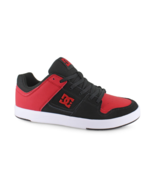 DC CURE LOW LACE-UP SKATEBOARD LEATHER SNEAKER MEN SHOES BLACK/RED New W... - $827.28 MXN