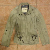 Abercrombie Kids Girls Tan Jacket XL with Snap and Zipper Front Closure, Pockets - £20.12 GBP