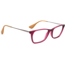Ray-Ban Eyeglasses RB 7053 5526 Matte Purple/Silver Rectangular Frame 52... - $79.99