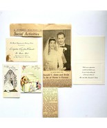 Vintage 1958 Wedding Announcement Reisberg Bridal Gifts Greeting Cards 5... - £26.26 GBP