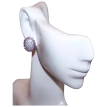 Sterling Silver Diamond Pierced Earrings - Posts with Clip Backs - $334.61 CAD