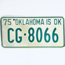 1975 United States Oklahoma Craig County Passenger License Plate CG-8066 - £14.74 GBP