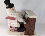 Hallmark Christmas Jingle Pals Snowman Playing Piano Lights Sings 2005 w... - $76.49