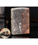 Amazing Jacketed Copper Seven Deadly Sins Buddha Zippo Li... - $185.25