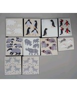 Vintage 80s Sandylion Raccoons Badgers Rhinos Goats 10pc Fuzzy Sticker Lot - $2,728.72 MXN