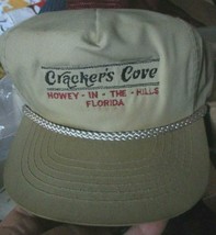 Cracker&#39;s Cove Howey In The Hills Florida advertising baseball Cap hat o... - $9.49