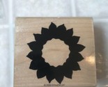 Stampin Up! 1996 Wood Mount Rubber Stamp - Sunflower Bold Brushstroke Style - $11.88