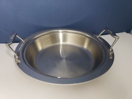 ALL-CLAD STAINLESS STEEL 14&quot; LARGE FRYING PAN WITH DOUBLE HANDLE NO LID - £43.42 GBP