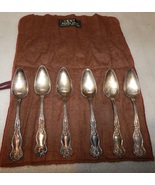 Silverplate Flatware 1910 WM Rogers & Son 6 Piece Spoon Set Bag 10P - $29.99