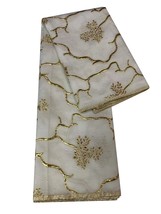 YQOINFKS Swiss Voile Lace Fabrics Embroidery Tissu Bridal Dress Bronzing Fabric - £63.06 GBP