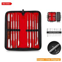 Complete Stainless Steel Sculpting Tools: 10-in-1 Carver Set with Carry ... - $40.54