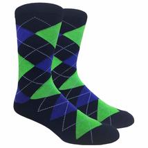 Men&#39;s FineFit Arygle Dress Trouser Socks Assorted Colors - You Choose! (Navy 1) - £6.98 GBP