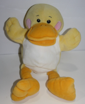 Baby Ganz Puppet Duck Rattle Yellow Plush Chick 13&quot; Full Body Soft Toy B... - £37.06 GBP