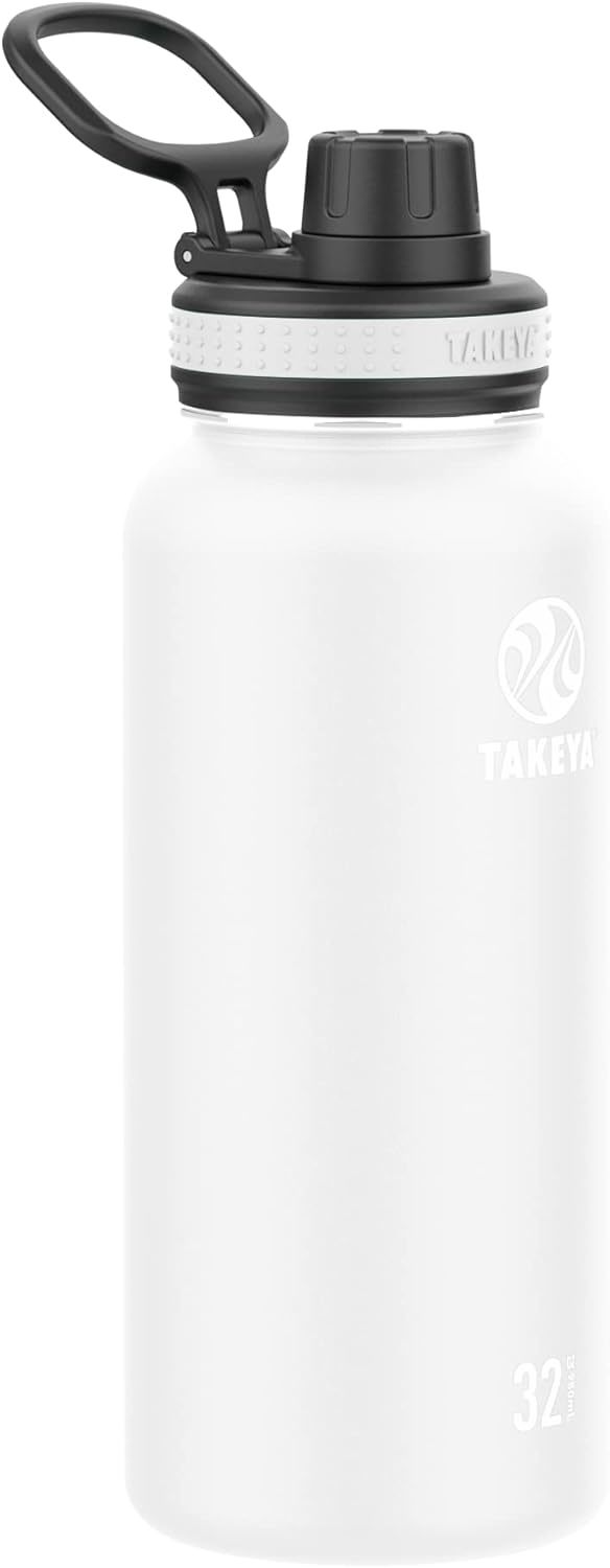 Takeya White Originals Vacuum-Insulated Stainless-Steel Water Bottle, 32... - $36.93
