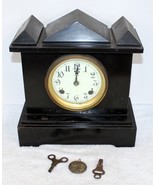 Antique New Haven Clock Co Heavy Iron Key Wind Art Deco Chime Mantle Clo... - $19,036.29 MXN