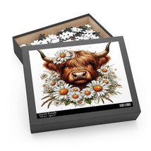 Personalised/Non-Personalised Puzzle, Highland Cow, awd-169 (120, 252, 500-Piece - £19.94 GBP+