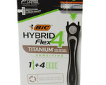 BIC Hybrid 4 Flex Disposable Razor, 1 Handle + 4 Cartridges - $11.09